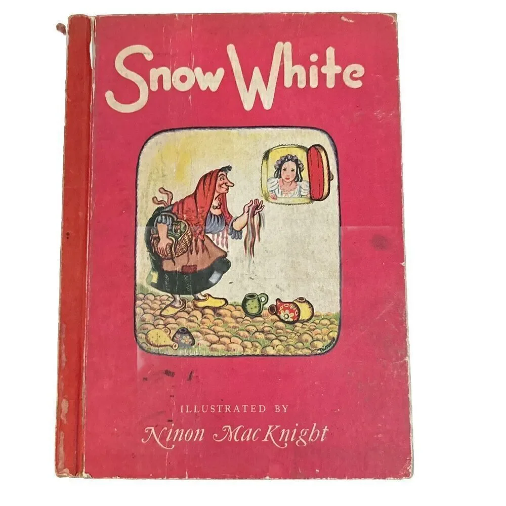 1946 Walt Disney Snow White Book Ninon MacKnight Vintage Hardcover Classic